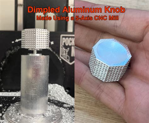 cnc machining aluminum knob|fusion 360 5 axis milled knob.